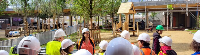 La Communauté d’Agglomération Saint Germain Boucle de Seine visite la ZAC de l’Arc Sportif !