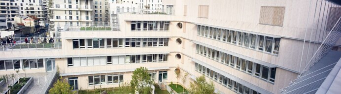 Inauguration du groupe scolaire Dominique Frelaut de la ZAC Arc Sportif à Colombes